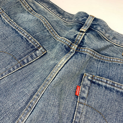 【中古品】【メンズ】 HYSTERIC GLAMOUR ヒステリックグラマー STRAIGHT DENIM PANTS 02253AP64 ストレート デニムパンツ ボトムス ジーンズ 151-260927-ko-29-teih サイズ：34 カラー：インディゴ 万代Net店