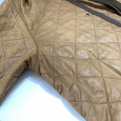 【現状渡し品】【メンズ】 BARBOUR バブアー DURACOTTN POLARQUILT JACKET D212 デュラコットン ポーラーキルト ジャケット アウター 145-260927-ko-18-teih サイズ：L カラー：ブラウン系 万代Net店
