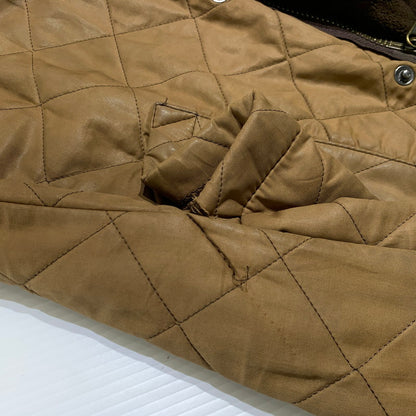 【現状渡し品】【メンズ】 BARBOUR バブアー DURACOTTN POLARQUILT JACKET D212 デュラコットン ポーラーキルト ジャケット アウター 145-260927-ko-18-teih サイズ：L カラー：ブラウン系 万代Net店