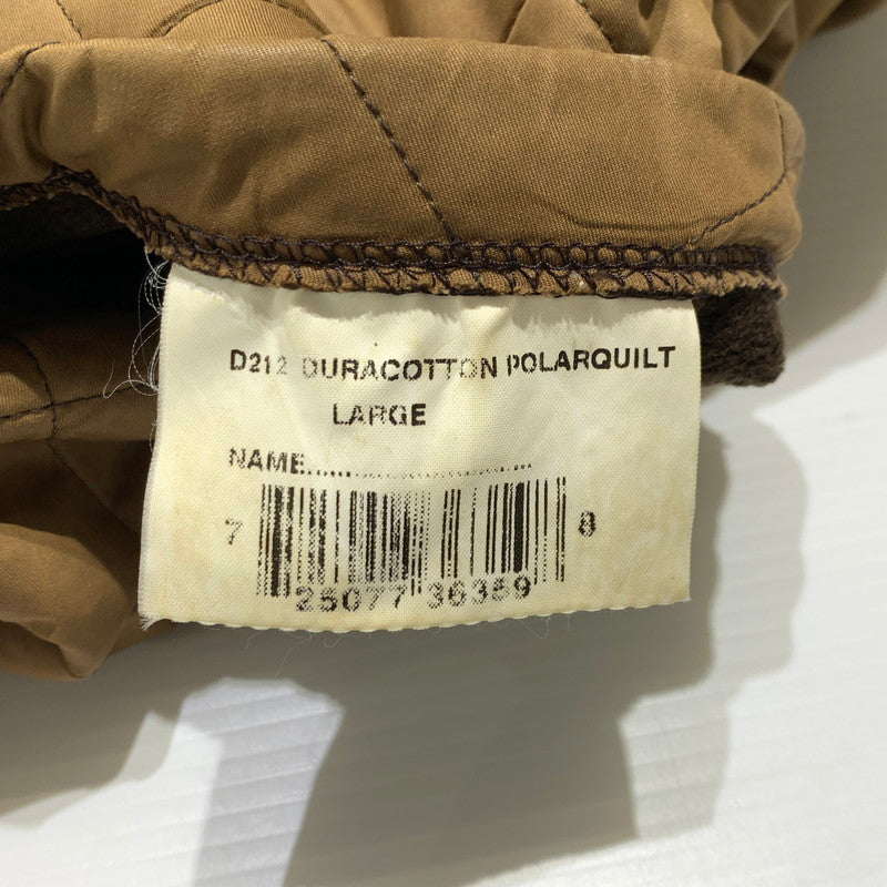 【現状渡し品】【メンズ】 BARBOUR バブアー DURACOTTN POLARQUILT JACKET D212 デュラコットン ポーラーキルト ジャケット アウター 145-260927-ko-18-teih サイズ：L カラー：ブラウン系 万代Net店