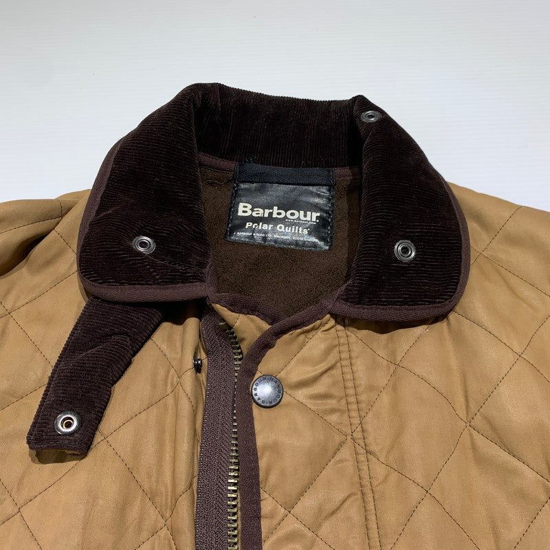 【現状渡し品】【メンズ】 BARBOUR バブアー DURACOTTN POLARQUILT JACKET D212 デュラコットン ポーラーキルト ジャケット アウター 145-260927-ko-18-teih サイズ：L カラー：ブラウン系 万代Net店