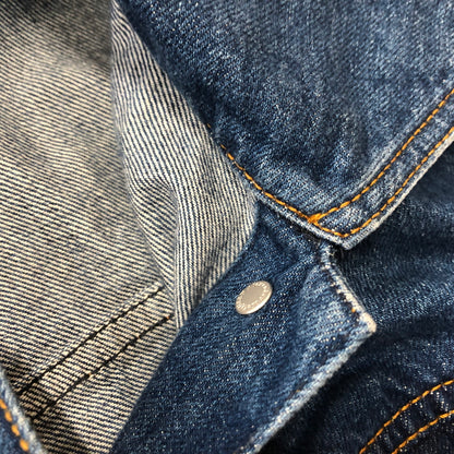 【中古品】【メンズ】 ALEXANDER MCQUEEN アレキサンダーマックイーン DENIM PEPLUM JACKET デニム ペプラム ジャケット アウター 168-260925-sa-08-teih サイズ：38 カラー：インディゴ 万代Net店