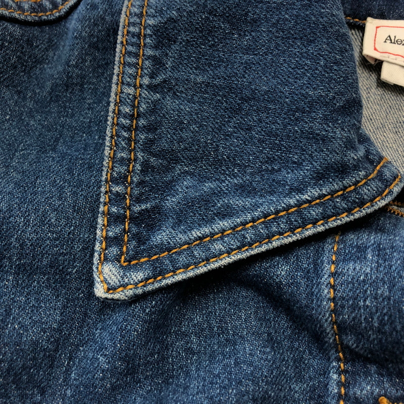 【中古品】【メンズ】 ALEXANDER MCQUEEN アレキサンダーマックイーン DENIM PEPLUM JACKET デニム ペプラム ジャケット アウター 168-260925-sa-08-teih サイズ：38 カラー：インディゴ 万代Net店