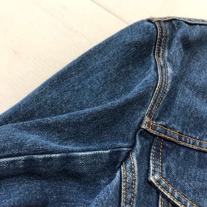 【中古品】【メンズ】 ALEXANDER MCQUEEN アレキサンダーマックイーン DENIM PEPLUM JACKET デニム ペプラム ジャケット アウター 168-260925-sa-08-teih サイズ：38 カラー：インディゴ 万代Net店