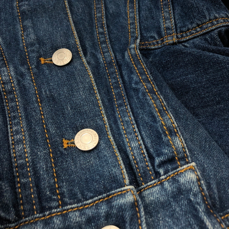 【中古品】【メンズ】 ALEXANDER MCQUEEN アレキサンダーマックイーン DENIM PEPLUM JACKET デニム ペプラム ジャケット アウター 168-260925-sa-08-teih サイズ：38 カラー：インディゴ 万代Net店
