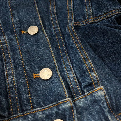 【中古品】【メンズ】 ALEXANDER MCQUEEN アレキサンダーマックイーン DENIM PEPLUM JACKET デニム ペプラム ジャケット アウター 168-260925-sa-08-teih サイズ：38 カラー：インディゴ 万代Net店