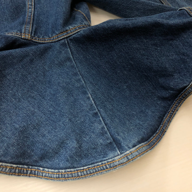【中古品】【メンズ】 ALEXANDER MCQUEEN アレキサンダーマックイーン DENIM PEPLUM JACKET デニム ペプラム ジャケット アウター 168-260925-sa-08-teih サイズ：38 カラー：インディゴ 万代Net店