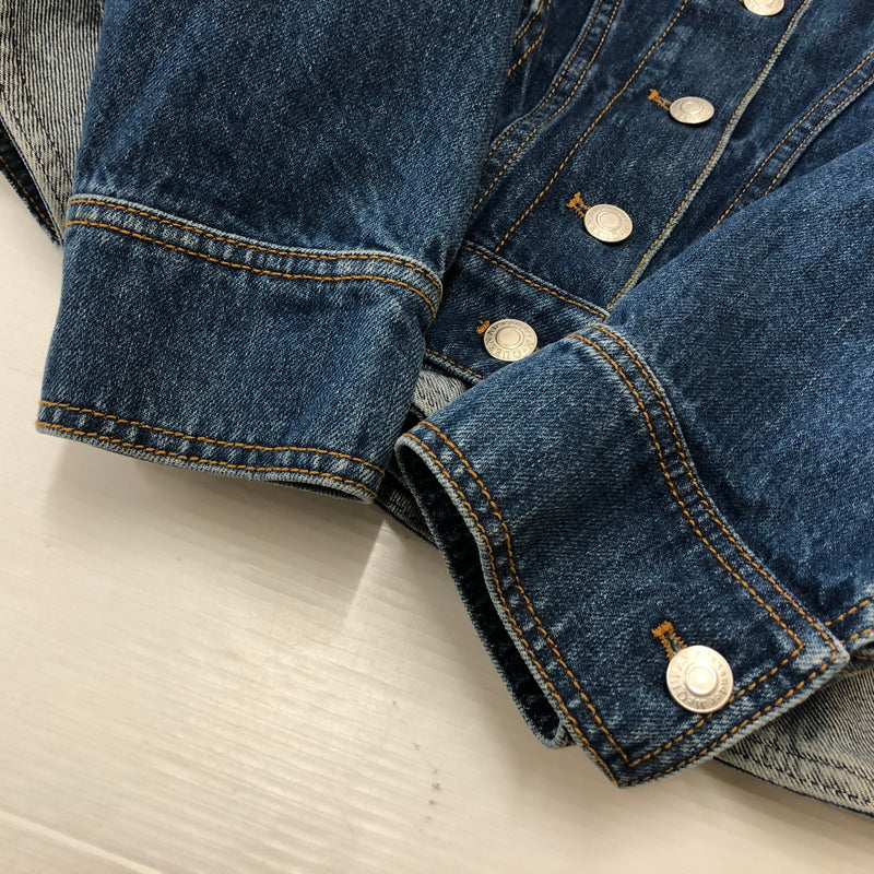 【中古品】【メンズ】 ALEXANDER MCQUEEN アレキサンダーマックイーン DENIM PEPLUM JACKET デニム ペプラム ジャケット アウター 168-260925-sa-08-teih サイズ：38 カラー：インディゴ 万代Net店