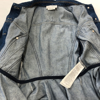 【中古品】【メンズ】 ALEXANDER MCQUEEN アレキサンダーマックイーン DENIM PEPLUM JACKET デニム ペプラム ジャケット アウター 168-260925-sa-08-teih サイズ：38 カラー：インディゴ 万代Net店