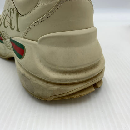 【現状渡し品】【レディース】 GUCCI グッチ RYHTON LOGO SNEAKERS 528892 ライトン ロゴ スニーカー 靴 ウィメンズ 162-260929-ko-21-teih サイズ：36.5 カラー：ベージュ系 万代Net店