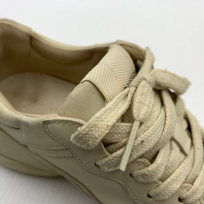 【現状渡し品】【レディース】 GUCCI グッチ RYHTON LOGO SNEAKERS 528892 ライトン ロゴ スニーカー 靴 ウィメンズ 162-260929-ko-21-teih サイズ：36.5 カラー：ベージュ系 万代Net店