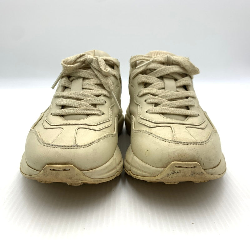 【現状渡し品】【レディース】 GUCCI グッチ RYHTON LOGO SNEAKERS 528892 ライトン ロゴ スニーカー 靴 ウィメンズ 162-260929-ko-21-teih サイズ：36.5 カラー：ベージュ系 万代Net店