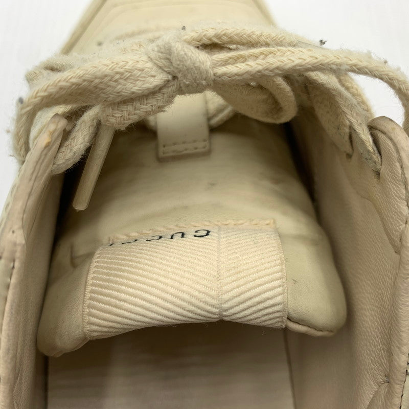 【現状渡し品】【レディース】 GUCCI グッチ RYHTON LOGO SNEAKERS 528892 ライトン ロゴ スニーカー 靴 ウィメンズ 162-260929-ko-21-teih サイズ：36.5 カラー：ベージュ系 万代Net店