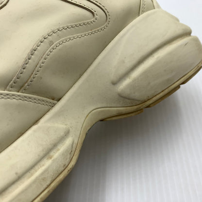 【現状渡し品】【レディース】 GUCCI グッチ RYHTON LOGO SNEAKERS 528892 ライトン ロゴ スニーカー 靴 ウィメンズ 162-260929-ko-21-teih サイズ：36.5 カラー：ベージュ系 万代Net店