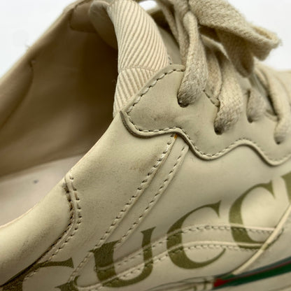 【現状渡し品】【レディース】 GUCCI グッチ RYHTON LOGO SNEAKERS 528892 ライトン ロゴ スニーカー 靴 ウィメンズ 162-260929-ko-21-teih サイズ：36.5 カラー：ベージュ系 万代Net店