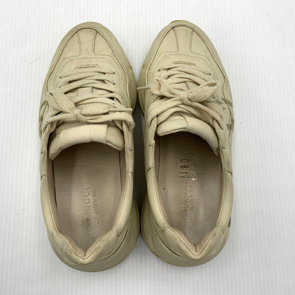 【現状渡し品】【レディース】 GUCCI グッチ RYHTON LOGO SNEAKERS 528892 ライトン ロゴ スニーカー 靴 ウィメンズ 162-260929-ko-21-teih サイズ：36.5 カラー：ベージュ系 万代Net店