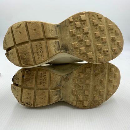 【現状渡し品】【レディース】 GUCCI グッチ RYHTON LOGO SNEAKERS 528892 ライトン ロゴ スニーカー 靴 ウィメンズ 162-260929-ko-21-teih サイズ：36.5 カラー：ベージュ系 万代Net店