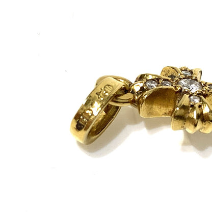 【中古品】【メンズ】 CHROME HEARTS クロムハーツ 22K CRS BBYFAT P DIA クロス ベビーファット チャーム パヴェダイヤモンド アクセサリー ペンダントトップ 190-261027-ko-07-teih カラー：ゴールド 万代Net店