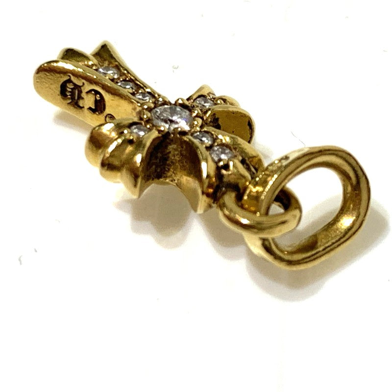 【中古品】【メンズ】 CHROME HEARTS クロムハーツ 22K CRS BBYFAT P DIA クロス ベビーファット チャーム パヴェダイヤモンド アクセサリー ペンダントトップ 190-261027-ko-07-teih カラー：ゴールド 万代Net店
