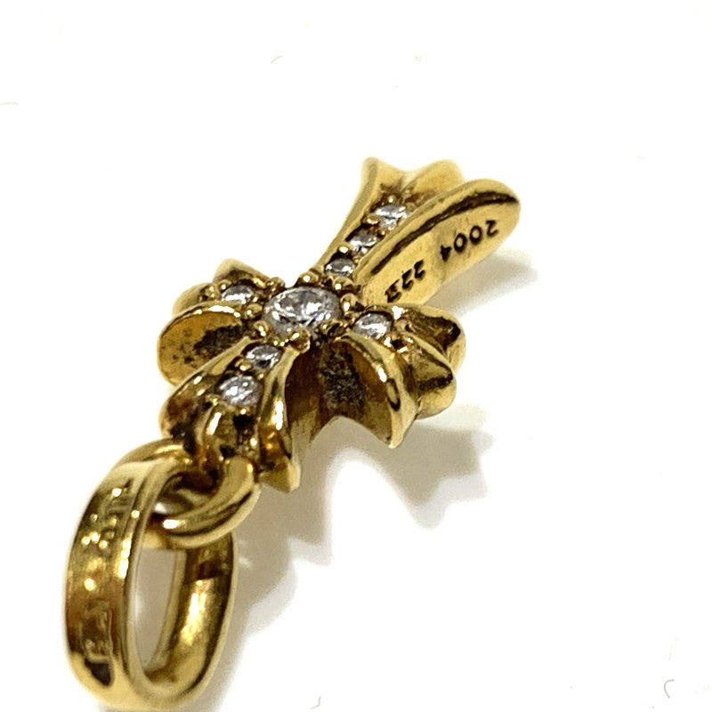 【中古品】【メンズ】 CHROME HEARTS クロムハーツ 22K CRS BBYFAT P DIA クロス ベビーファット チャーム パヴェダイヤモンド アクセサリー ペンダントトップ 190-261027-ko-07-teih カラー：ゴールド 万代Net店