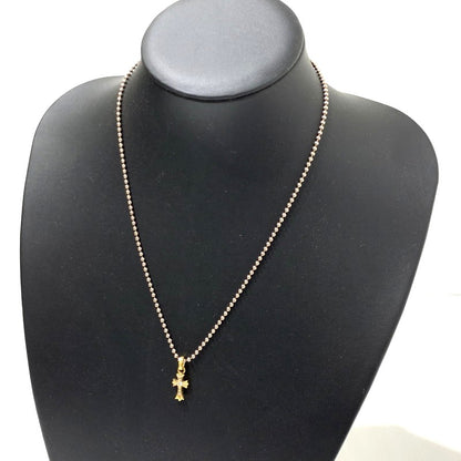 【中古品】【メンズ】 CHROME HEARTS クロムハーツ 22K CRS BBYFAT P DIA クロス ベビーファット チャーム パヴェダイヤモンド アクセサリー ペンダントトップ 190-261027-ko-07-teih カラー：ゴールド 万代Net店