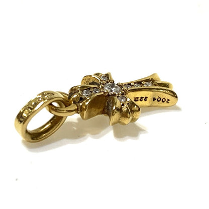 【中古品】【メンズ】 CHROME HEARTS クロムハーツ 22K CRS BBYFAT P DIA クロス ベビーファット チャーム パヴェダイヤモンド アクセサリー ペンダントトップ 190-261027-ko-07-teih カラー：ゴールド 万代Net店