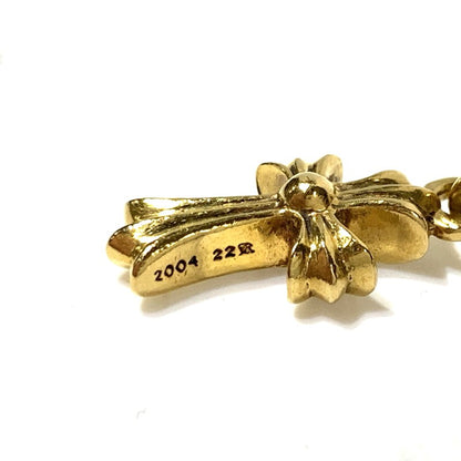 【中古品】【メンズ】 CHROME HEARTS クロムハーツ 22K CRS BBYFAT P DIA クロス ベビーファット チャーム パヴェダイヤモンド アクセサリー ペンダントトップ 190-261027-ko-07-teih カラー：ゴールド 万代Net店