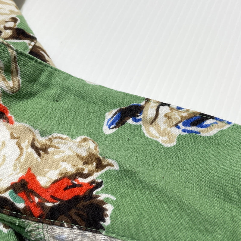 【中古品】【メンズ】 SAINT MICHAEL セント マイケル 21SS PJ HORSE SHIRT SM-S21-0000-003 2021年春夏 パジャマ ホース シャツ 長袖 トップス 142-260929-sa-12-teih サイズ：M カラー：グリーン 万代Net店