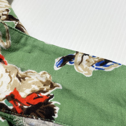 【中古品】【メンズ】 SAINT MICHAEL セント マイケル 21SS PJ HORSE SHIRT SM-S21-0000-003 2021年春夏 パジャマ ホース シャツ 長袖 トップス 142-260929-sa-12-teih サイズ：M カラー：グリーン 万代Net店
