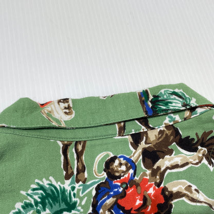 【中古品】【メンズ】 SAINT MICHAEL セント マイケル 21SS PJ HORSE SHIRT SM-S21-0000-003 2021年春夏 パジャマ ホース シャツ 長袖 トップス 142-260929-sa-12-teih サイズ：M カラー：グリーン 万代Net店