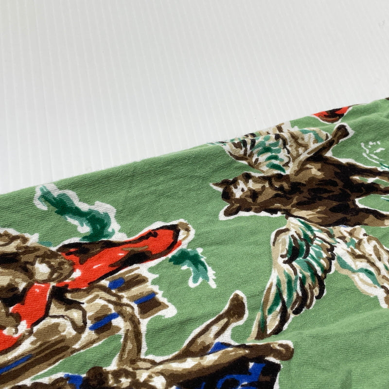 【中古品】【メンズ】 SAINT MICHAEL セント マイケル 21SS PJ HORSE SHIRT SM-S21-0000-003 2021年春夏 パジャマ ホース シャツ 長袖 トップス 142-260929-sa-12-teih サイズ：M カラー：グリーン 万代Net店