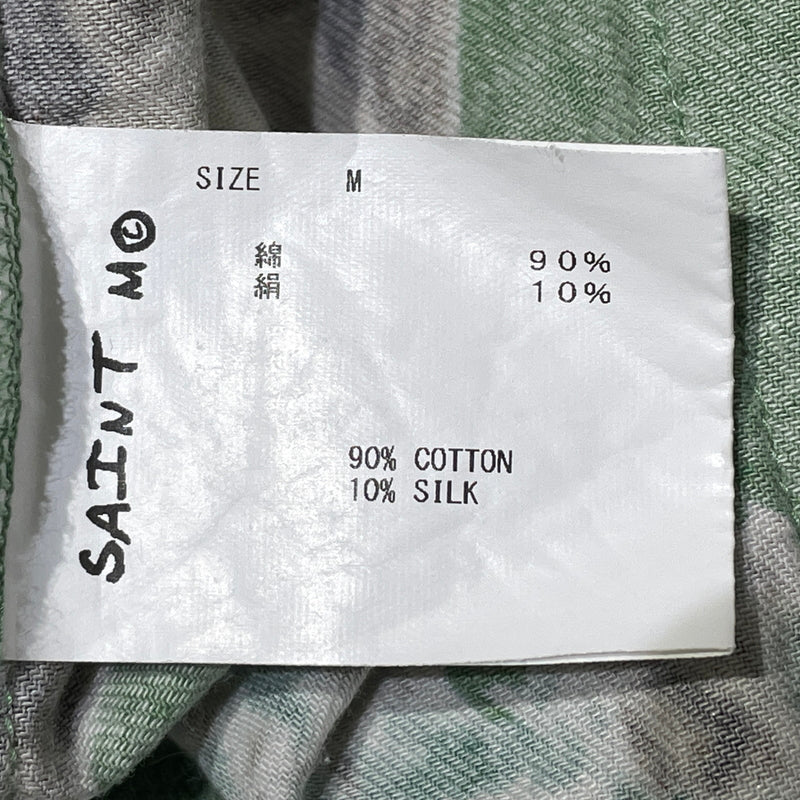 【中古品】【メンズ】 SAINT MICHAEL セント マイケル 21SS PJ HORSE SHIRT SM-S21-0000-003 2021年春夏 パジャマ ホース シャツ 長袖 トップス 142-260929-sa-12-teih サイズ：M カラー：グリーン 万代Net店