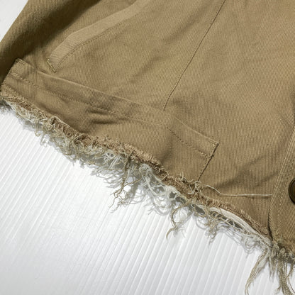 【中古品】【メンズ】 DOUBLET ダブレット 20SS HEAVY TWILL CUT OFF JACKET 2020年春夏 ヘビーツイル カットオフ ジャケット アウター 140-260929-sa-10-teih サイズ：S カラー：ベージュ 万代Net店