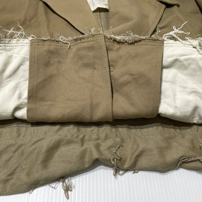 【中古品】【メンズ】 DOUBLET ダブレット 20SS HEAVY TWILL CUT OFF JACKET 2020年春夏 ヘビーツイル カットオフ ジャケット アウター 140-260929-sa-10-teih サイズ：S カラー：ベージュ 万代Net店