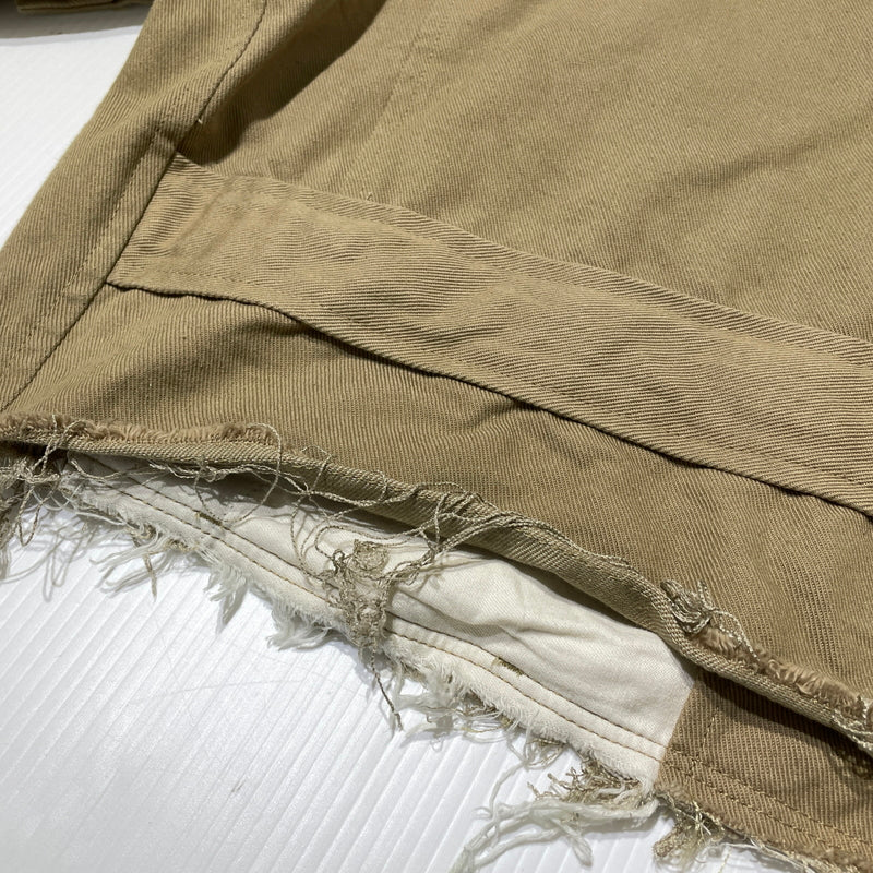 【中古品】【メンズ】 DOUBLET ダブレット 20SS HEAVY TWILL CUT OFF JACKET 2020年春夏 ヘビーツイル カットオフ ジャケット アウター 140-260929-sa-10-teih サイズ：S カラー：ベージュ 万代Net店