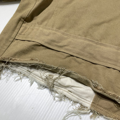 【中古品】【メンズ】 DOUBLET ダブレット 20SS HEAVY TWILL CUT OFF JACKET 2020年春夏 ヘビーツイル カットオフ ジャケット アウター 140-260929-sa-10-teih サイズ：S カラー：ベージュ 万代Net店