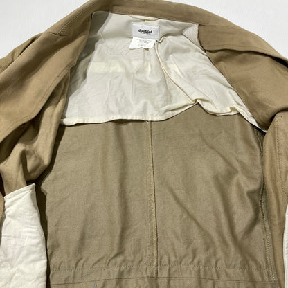 【中古品】【メンズ】 DOUBLET ダブレット 20SS HEAVY TWILL CUT OFF JACKET 2020年春夏 ヘビーツイル カットオフ ジャケット アウター 140-260929-sa-10-teih サイズ：S カラー：ベージュ 万代Net店