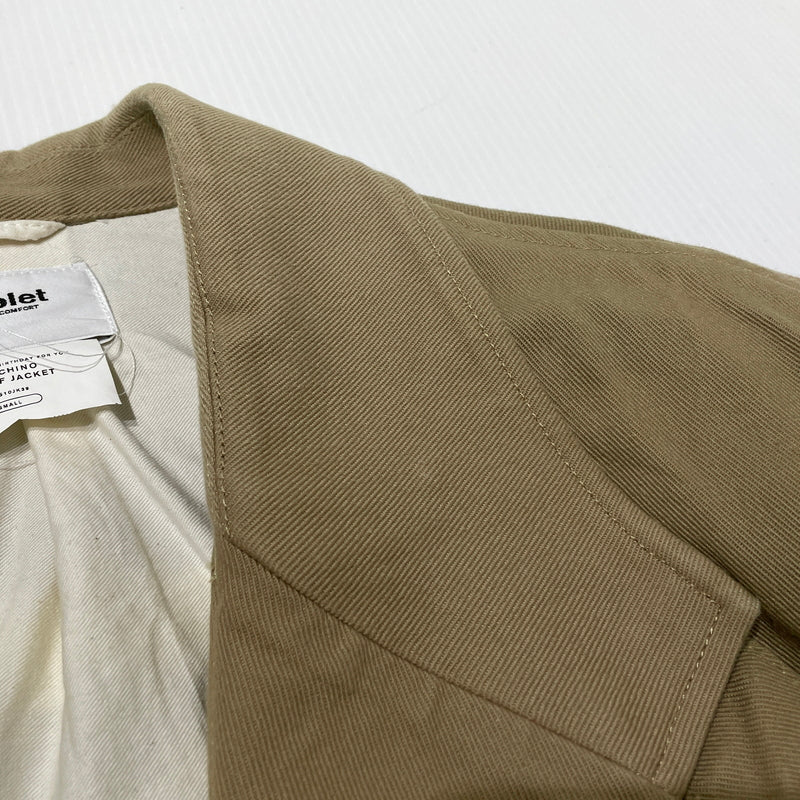 【中古品】【メンズ】 DOUBLET ダブレット 20SS HEAVY TWILL CUT OFF JACKET 2020年春夏 ヘビーツイル カットオフ ジャケット アウター 140-260929-sa-10-teih サイズ：S カラー：ベージュ 万代Net店