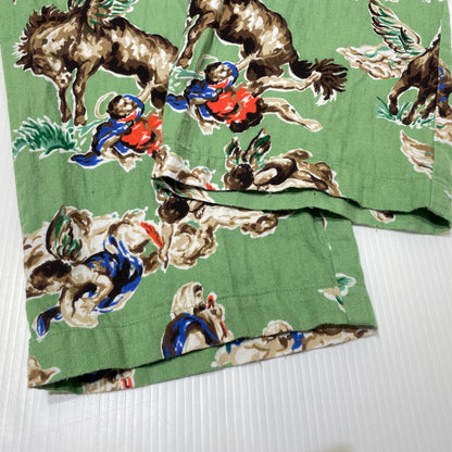 【中古品】【メンズ】 SAINT MICHAEL セントマイケル 21SS PJ HORSE PANTS SM-S21-0000-034 2021年春夏 パジャマ ホース パンツ ボトムス 153-260929-sa-11-teih サイズ：M カラー：グリーン 万代Net店
