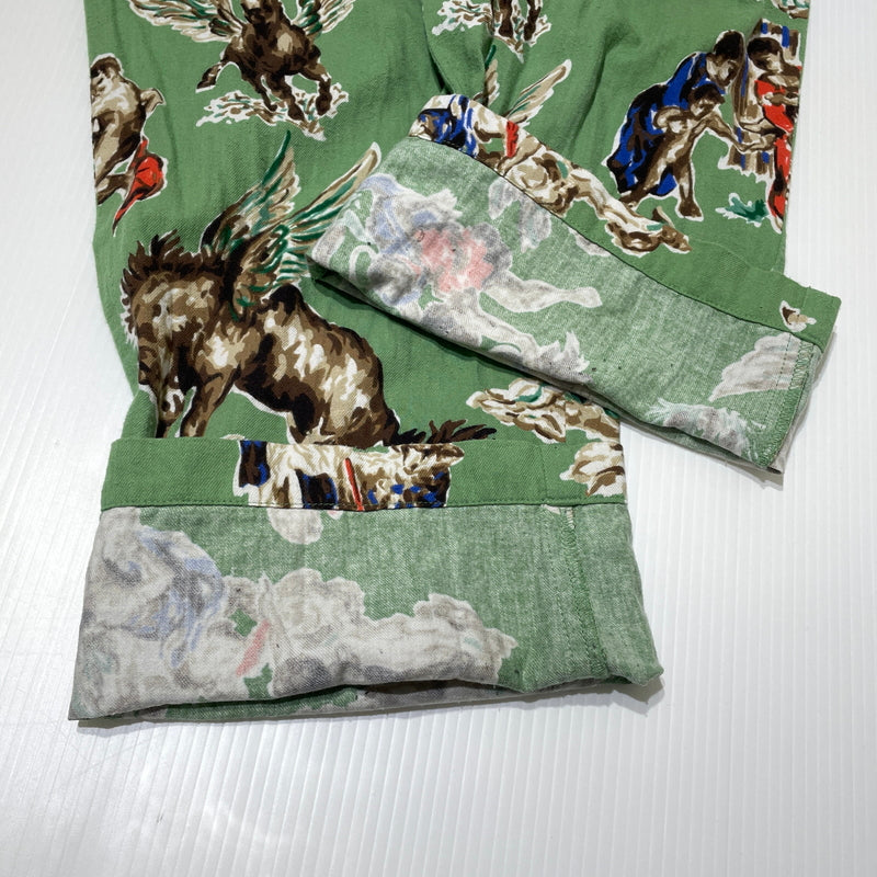 【中古品】【メンズ】 SAINT MICHAEL セントマイケル 21SS PJ HORSE PANTS SM-S21-0000-034 2021年春夏 パジャマ ホース パンツ ボトムス 153-260929-sa-11-teih サイズ：M カラー：グリーン 万代Net店