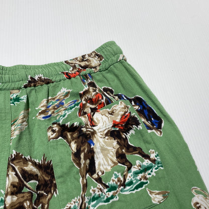 【中古品】【メンズ】 SAINT MICHAEL セントマイケル 21SS PJ HORSE PANTS SM-S21-0000-034 2021年春夏 パジャマ ホース パンツ ボトムス 153-260929-sa-11-teih サイズ：M カラー：グリーン 万代Net店
