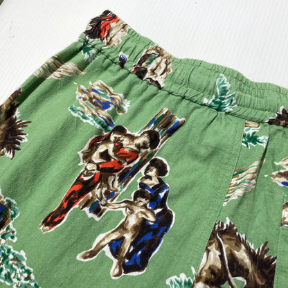 【中古品】【メンズ】 SAINT MICHAEL セントマイケル 21SS PJ HORSE PANTS SM-S21-0000-034 2021年春夏 パジャマ ホース パンツ ボトムス 153-260929-sa-11-teih サイズ：M カラー：グリーン 万代Net店