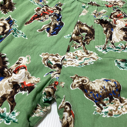 【中古品】【メンズ】 SAINT MICHAEL セントマイケル 21SS PJ HORSE PANTS SM-S21-0000-034 2021年春夏 パジャマ ホース パンツ ボトムス 153-260929-sa-11-teih サイズ：M カラー：グリーン 万代Net店