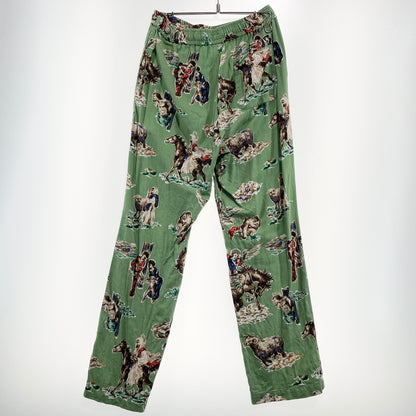【中古品】【メンズ】 SAINT MICHAEL セントマイケル 21SS PJ HORSE PANTS SM-S21-0000-034 2021年春夏 パジャマ ホース パンツ ボトムス 153-260929-sa-11-teih サイズ：M カラー：グリーン 万代Net店