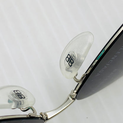 【中古品】【メンズ】 BALENCIAGA バレンシアガ TRIANGLE SUNGLASSES BB0015S トライアングル サングラス アイウェア 183-260929-ko-07-teih サイズ：61□12-145 カラー：シルバーカラー/ブラック 万代Net店