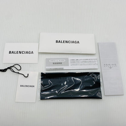 【中古品】【メンズ】 BALENCIAGA バレンシアガ TRIANGLE SUNGLASSES BB0015S トライアングル サングラス アイウェア 183-260929-ko-07-teih サイズ：61□12-145 カラー：シルバーカラー/ブラック 万代Net店