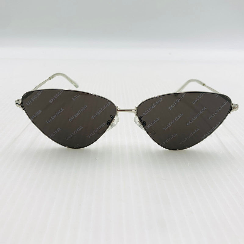 【中古品】【メンズ】 BALENCIAGA バレンシアガ TRIANGLE SUNGLASSES BB0015S トライアングル サングラス アイウェア 183-260929-ko-07-teih サイズ：61□12-145 カラー：シルバーカラー/ブラック 万代Net店