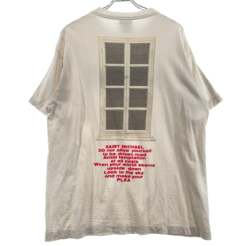 【中古品】【メンズ】 SAINT MICHAEL セントマイケル S/S TEE DOOR SM-S21-0000-001 ショートスリーブ Tシャツ ドア 半袖 トップス 142-260929-sa-20-teih サイズ：XL カラー：ホワイト 万代Net店