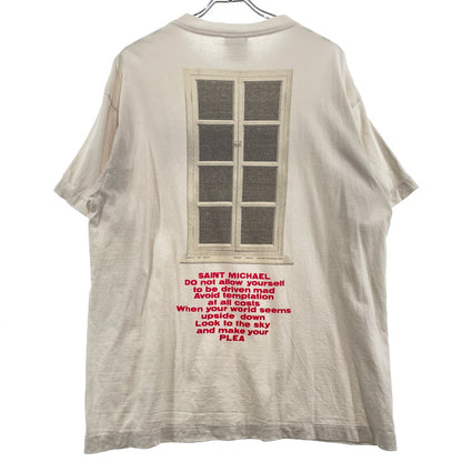 【中古品】【メンズ】 SAINT MICHAEL セントマイケル S/S TEE DOOR SM-S21-0000-001 ショートスリーブ Tシャツ ドア 半袖 トップス 142-260929-sa-20-teih サイズ：XL カラー：ホワイト 万代Net店