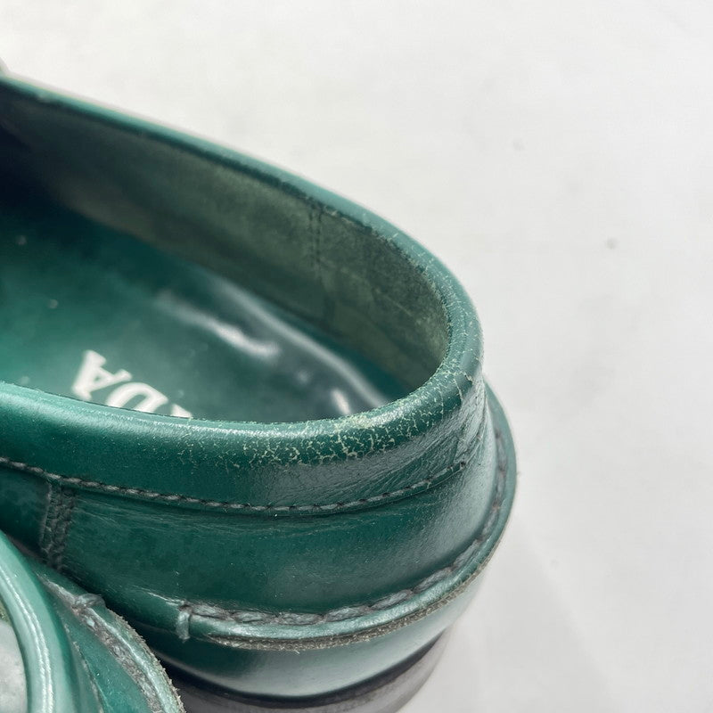 【中古品】【メンズ】 PRADA プラダ CORDVAN ABETE LOAFER 2D0080 コードバン アベテ ローファー 靴 シューズ 183-260926-yo-02-teih サイズ：7 1/2 カラー：グリーン 万代Net店